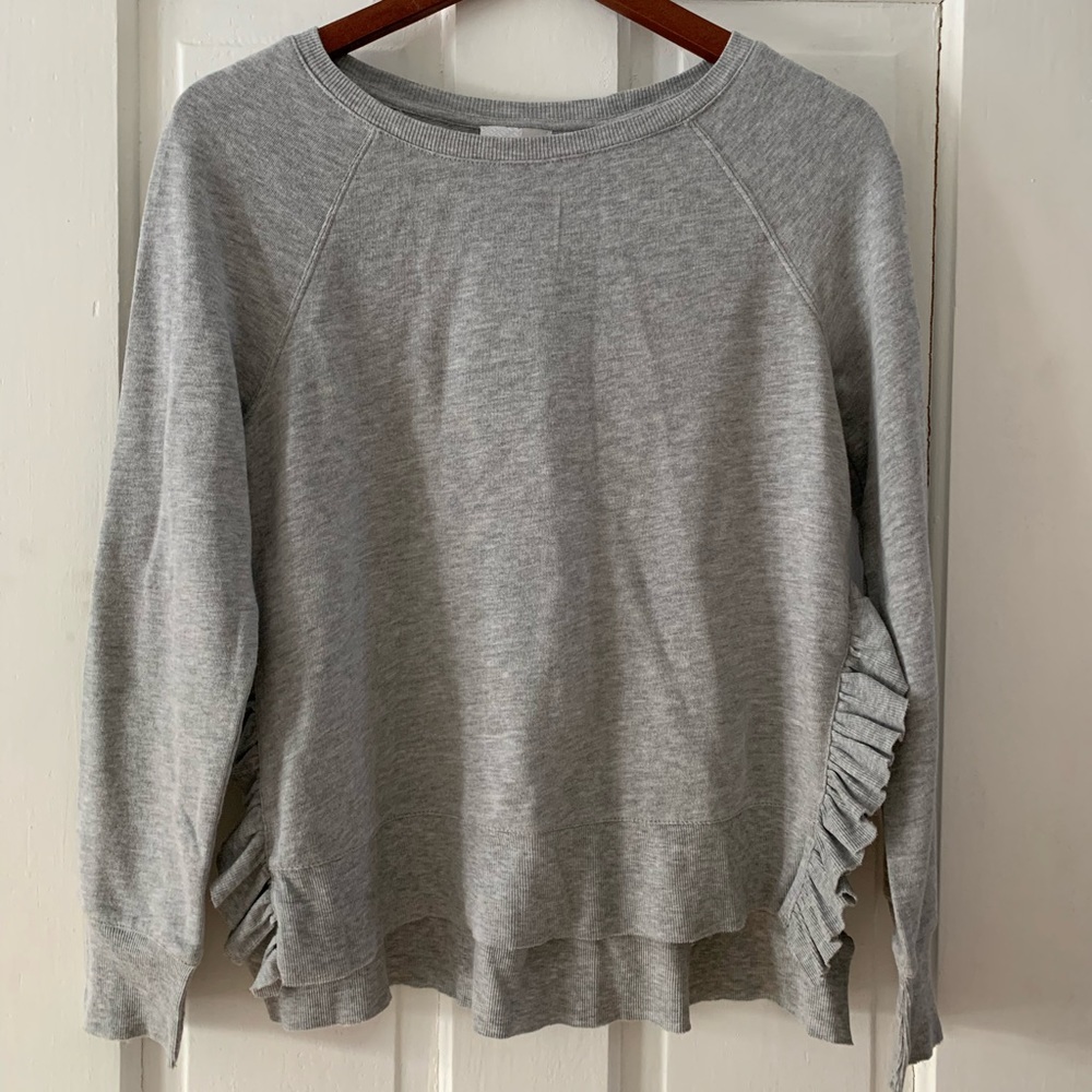 14th&Union/sweater/gray/ruffles